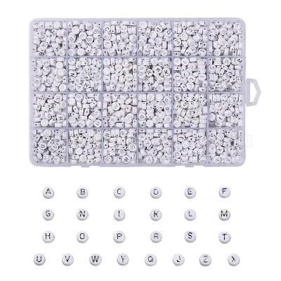 Sweet as Sugar Jewellery Making Kit Large A-Z Silver & White Bead Kit