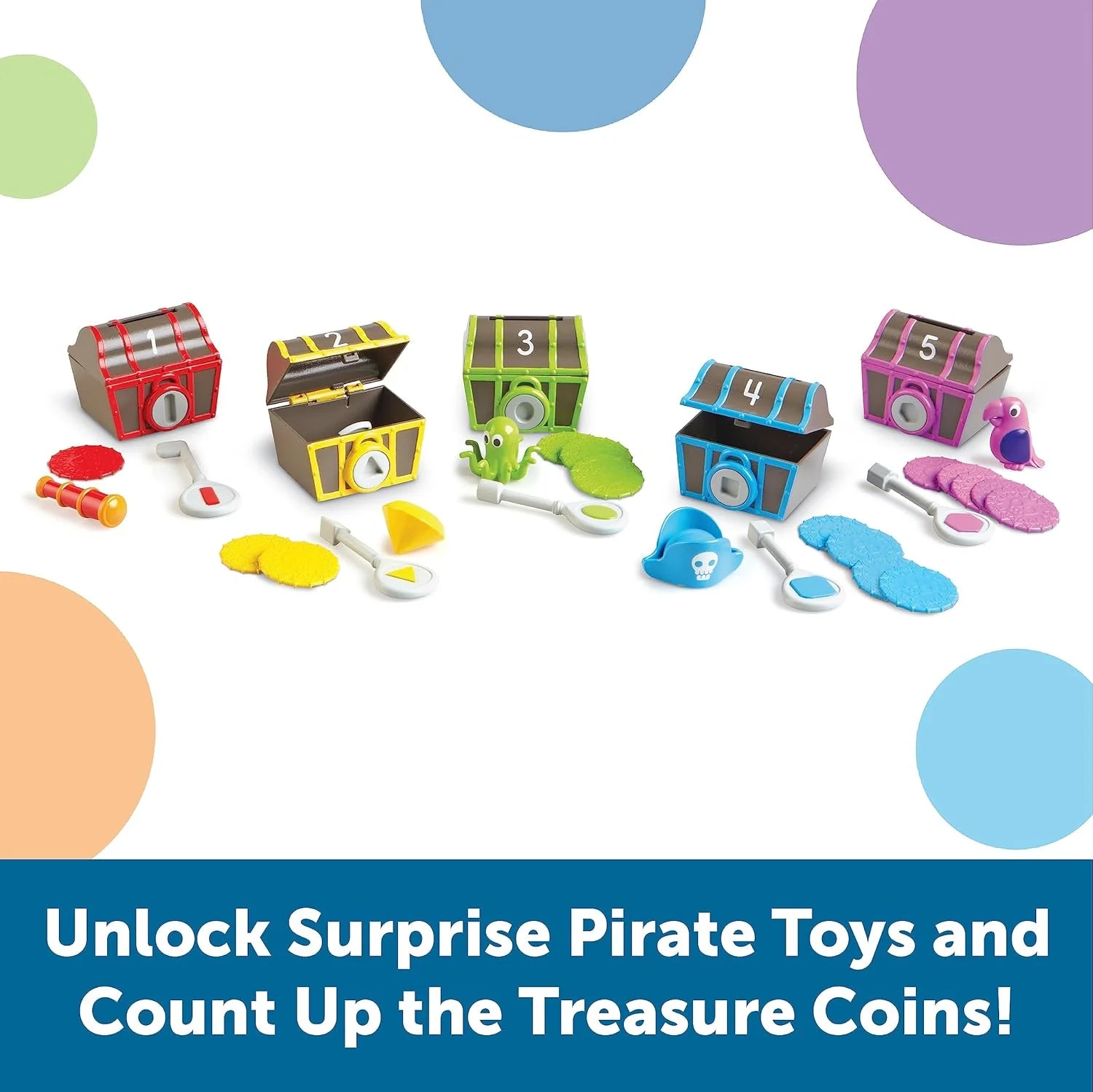 Learning Resources - Sorting Surprise Pirate Treasure