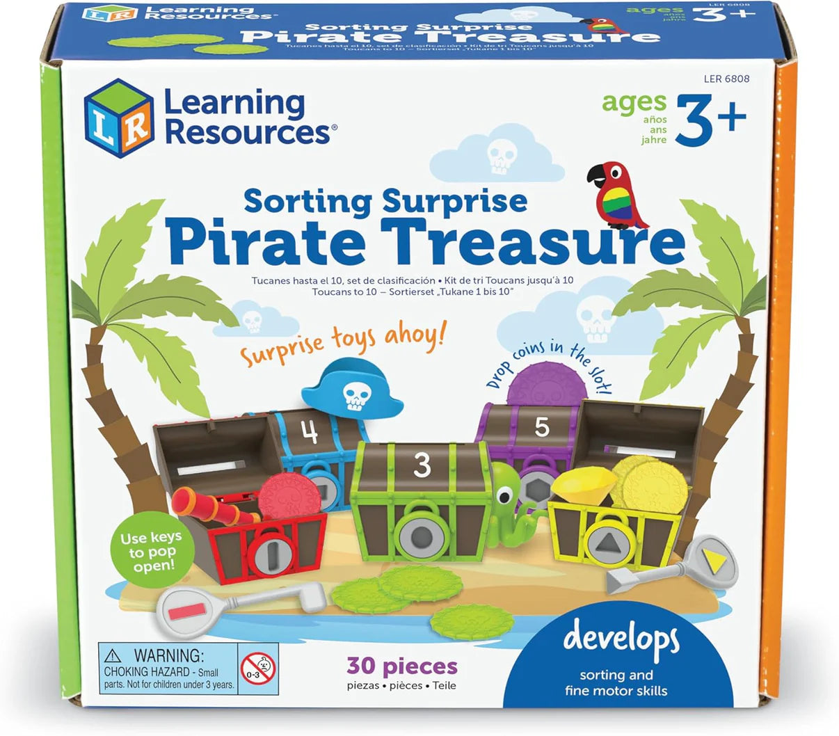Learning Resources - Sorting Surprise Pirate Treasure