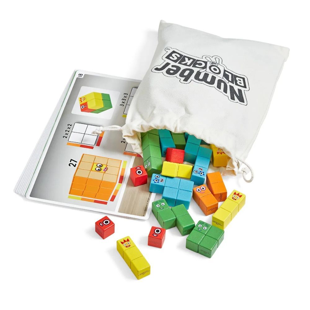 Hand2Mind - Numberblocks® Wooden Building Blocks Activity Set