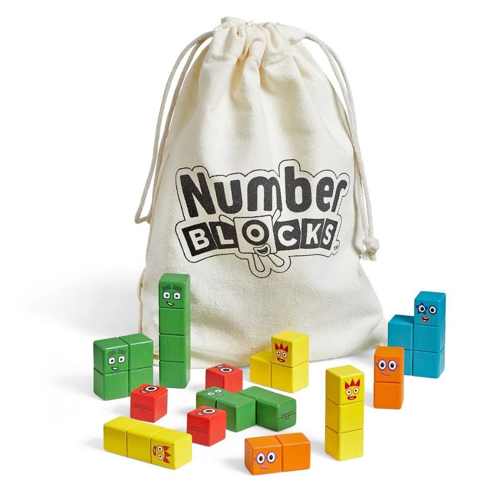 Hand2Mind - Numberblocks® Wooden Building Blocks Activity Set
