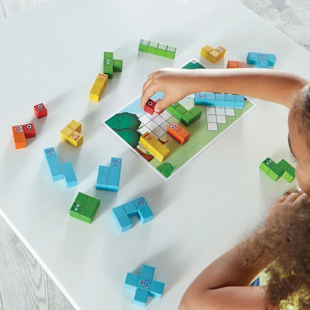 Hand2Mind - Numberblocks® Wooden Building Blocks Activity Set