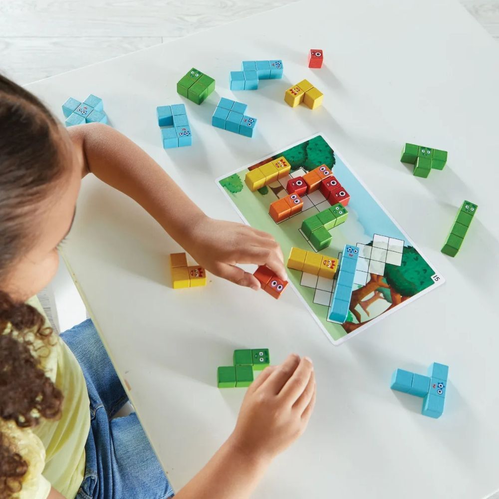 Hand2Mind - Numberblocks® Wooden Building Blocks Activity Set