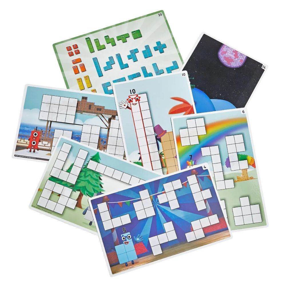 Hand2Mind - Numberblocks® Wooden Building Blocks Activity Set