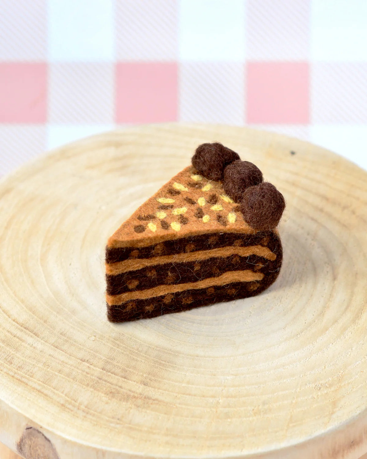 Tara Treasures - Felt German Chocolate Cake Slice