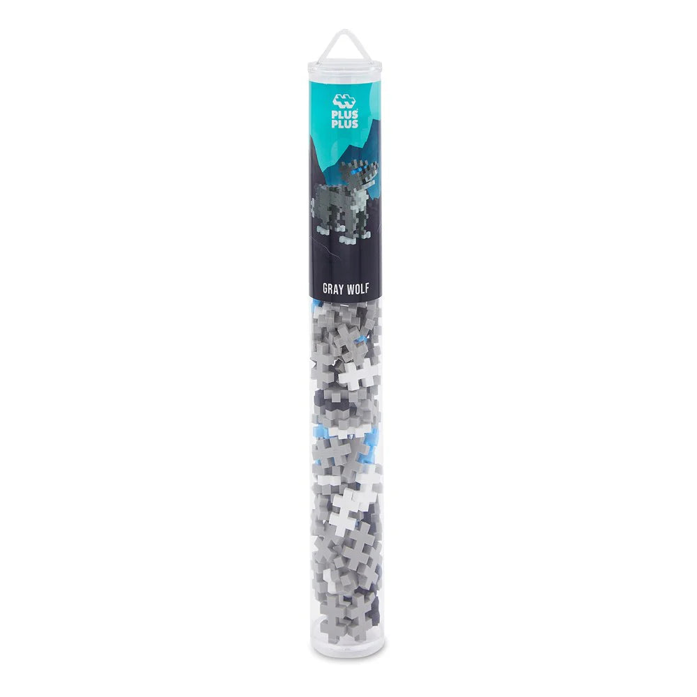 Plus Plus - Grey Wolf - 100 pcs Tube