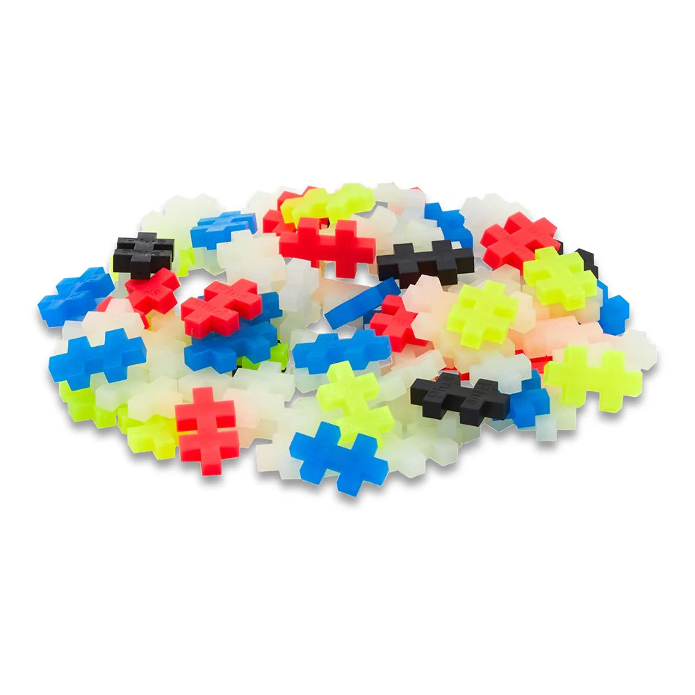 Plus Plus - Glow in the Dark Mix - 100 pcs Tube