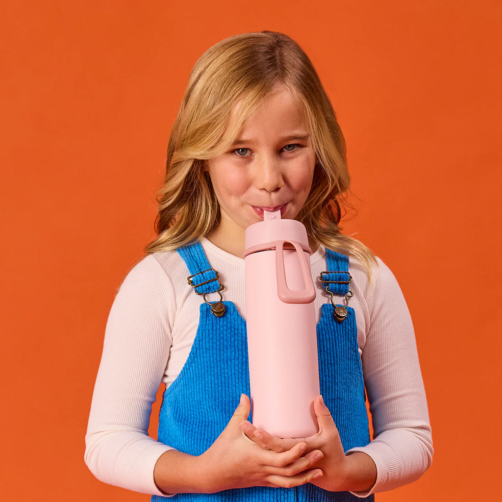 b.box Insulated Flip Top Bottle - 690ml - Blush Crush