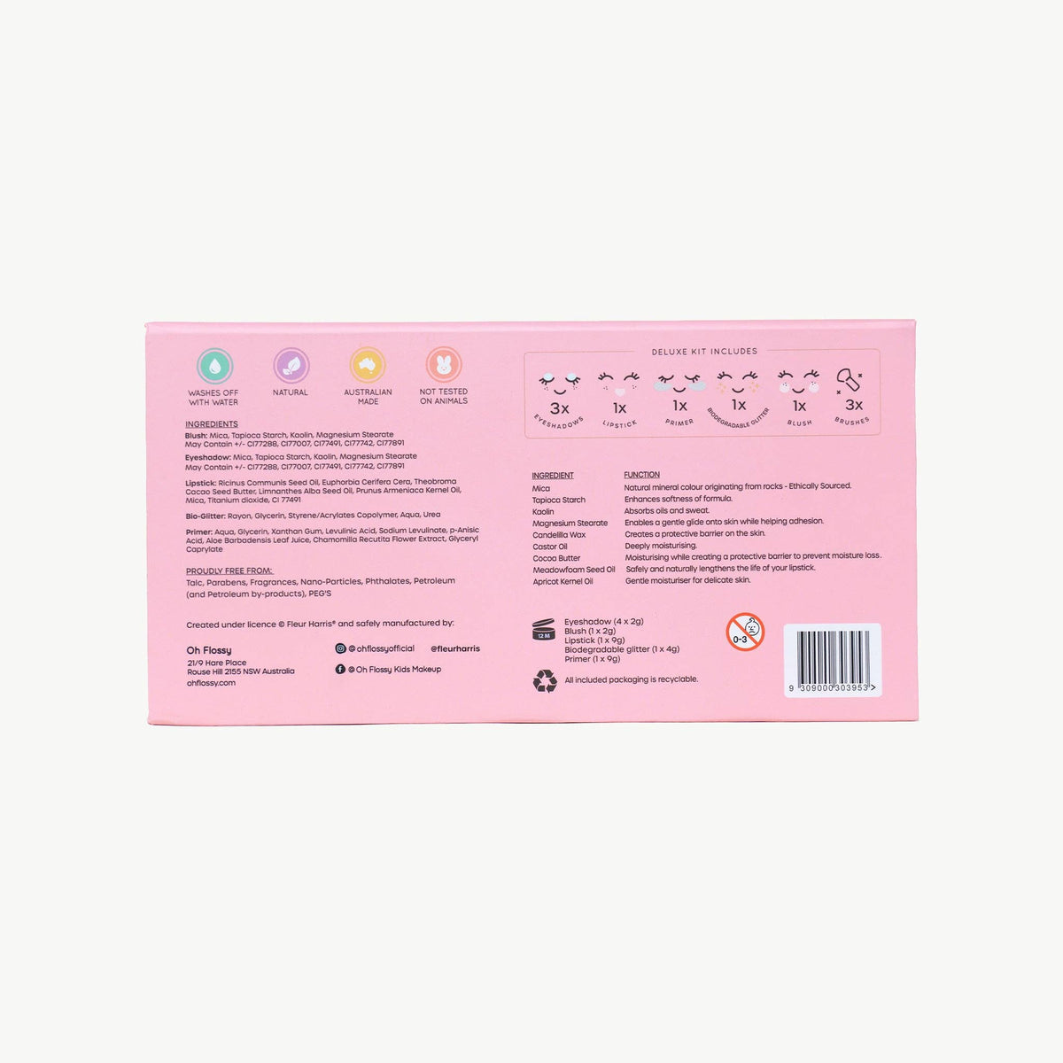Oh Flossy X Fleur Harris - Garden of Dreams Collection Deluxe Makeup & Glitter Set