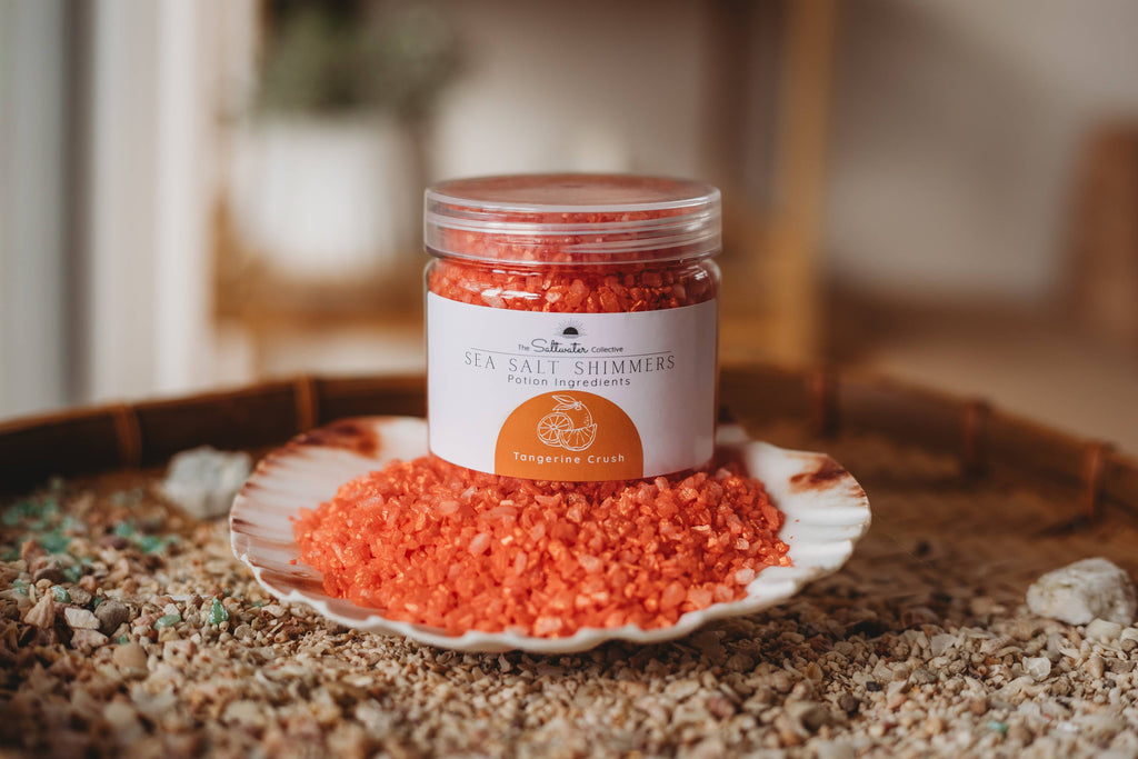 The Saltwater Collective - Tangerine Crush - Orange Sea Salt Shimmers Small