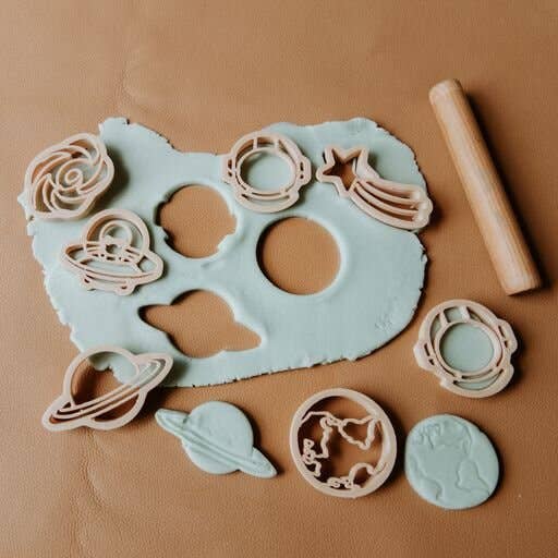 Kinfolk Pantry - Outer Space Cutter Set - Eco Playdough Tool