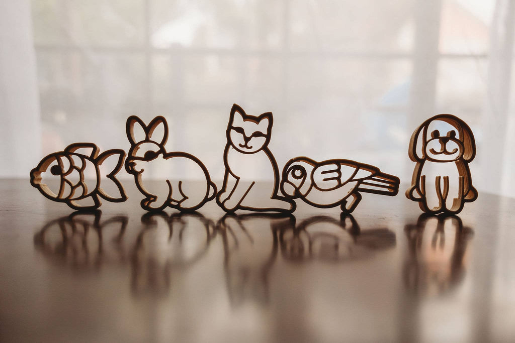 Kinfolk Pantry - Pets Cutter Set - Eco Playdough Tools