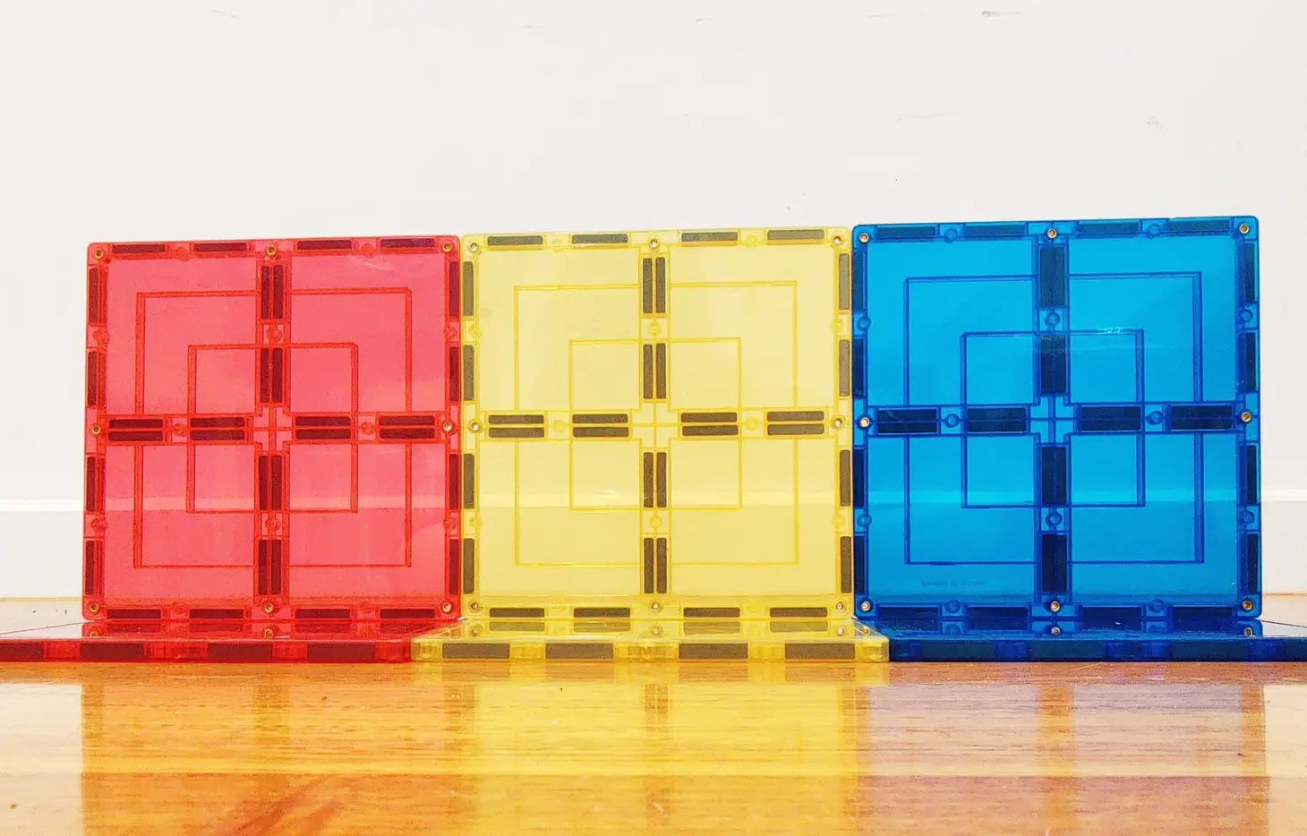 Learn & Grow Magnetic Tiles - Large Square Pack - 8 Piece