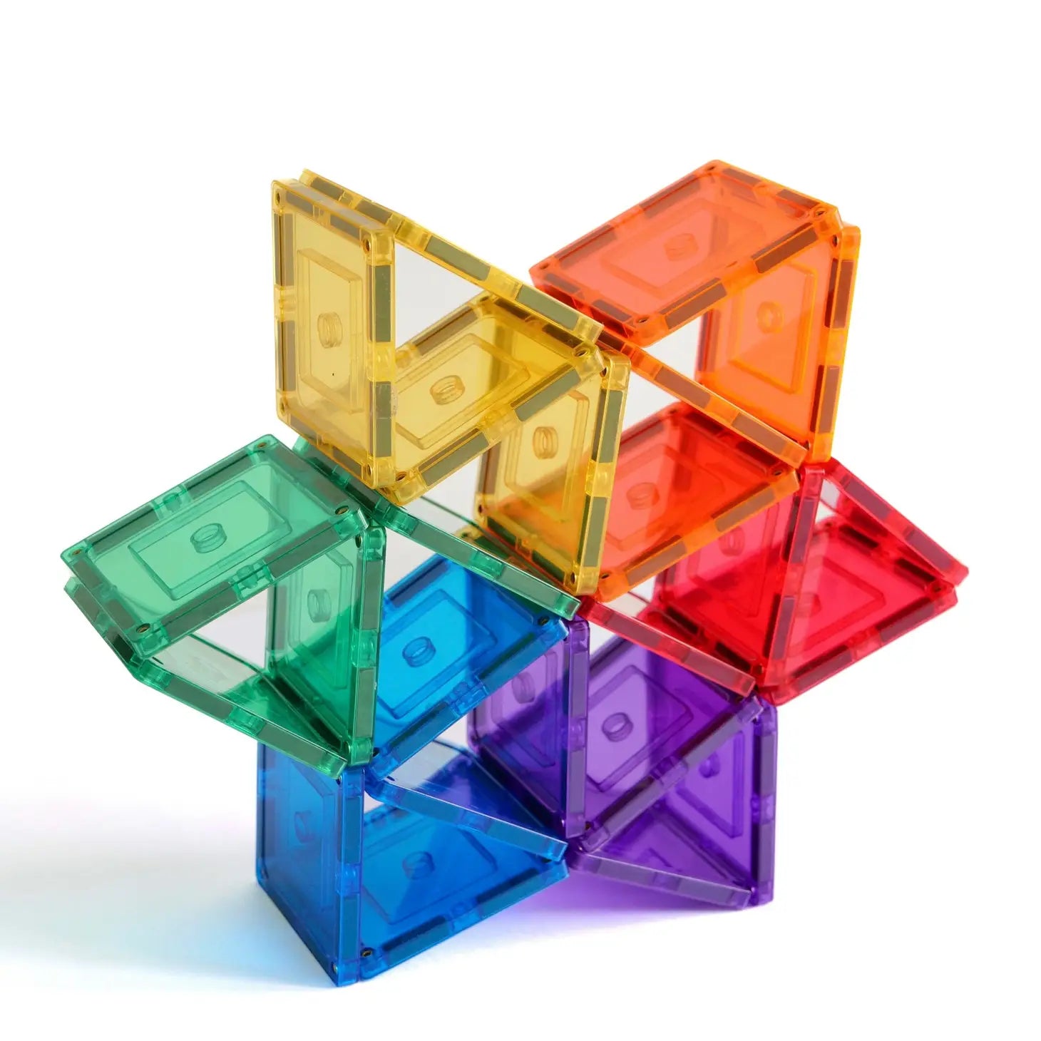 Learn & Grow Magnetic Tiles - Small Square Pack - 36 piece