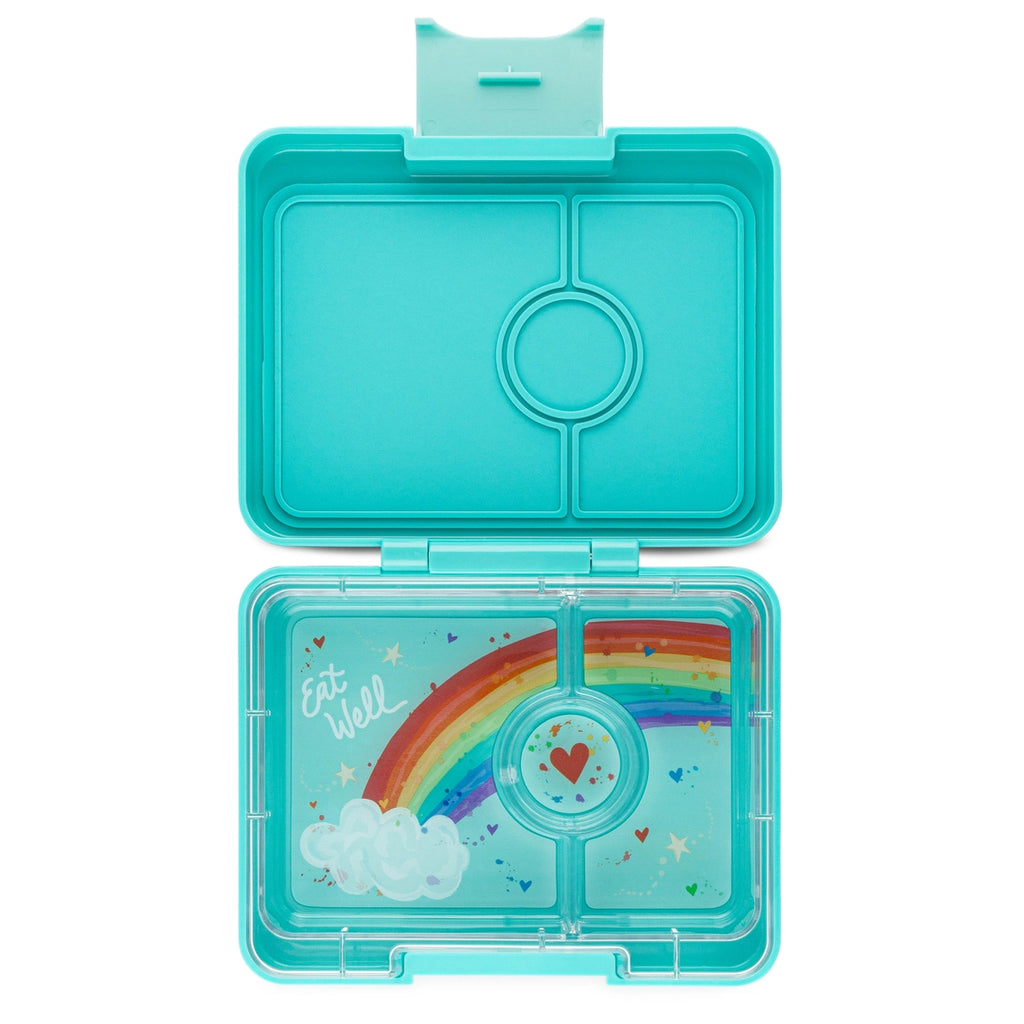 Yumbox Snack Box 3 Compartment Bento Box - Aqua