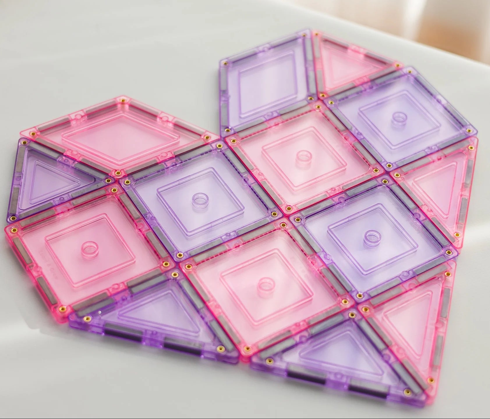 Learn & Grow Magnetic Tiles - Builders Pack ( Pastel ) - 112 Piece
