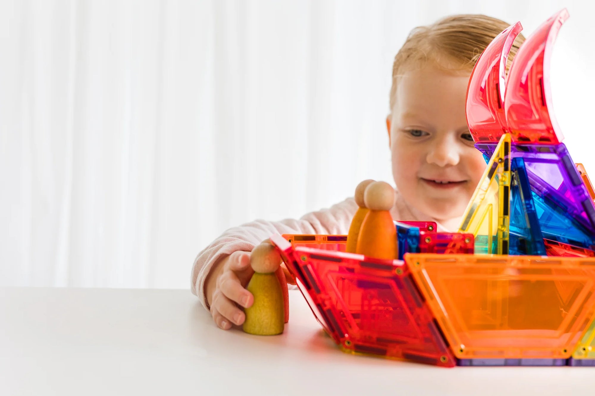 Learn & Grow Magnetic Tiles - Dome Pack -18 piece