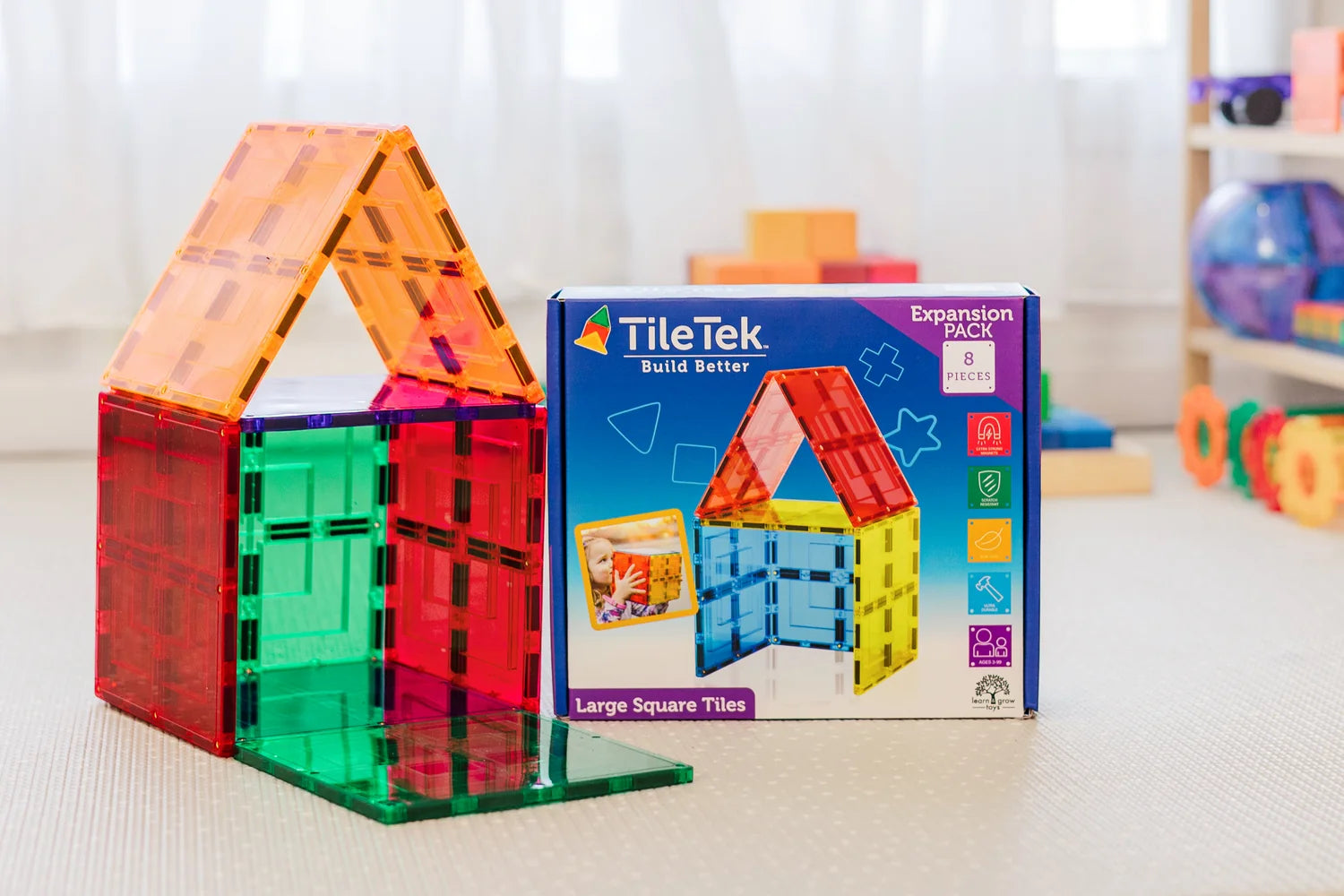 Tile Tek - 8 Piece Large Square Tiles
