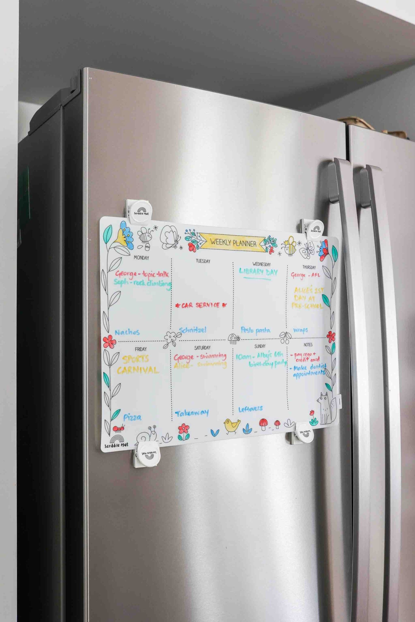 Scribble Mat - Weekly Planner Reusable Mat