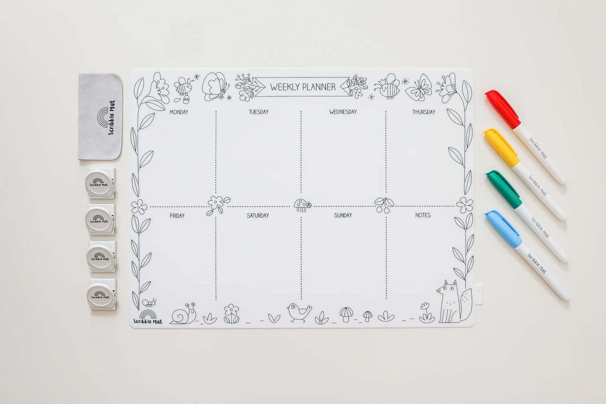 Scribble Mat - Weekly Planner Reusable Mat