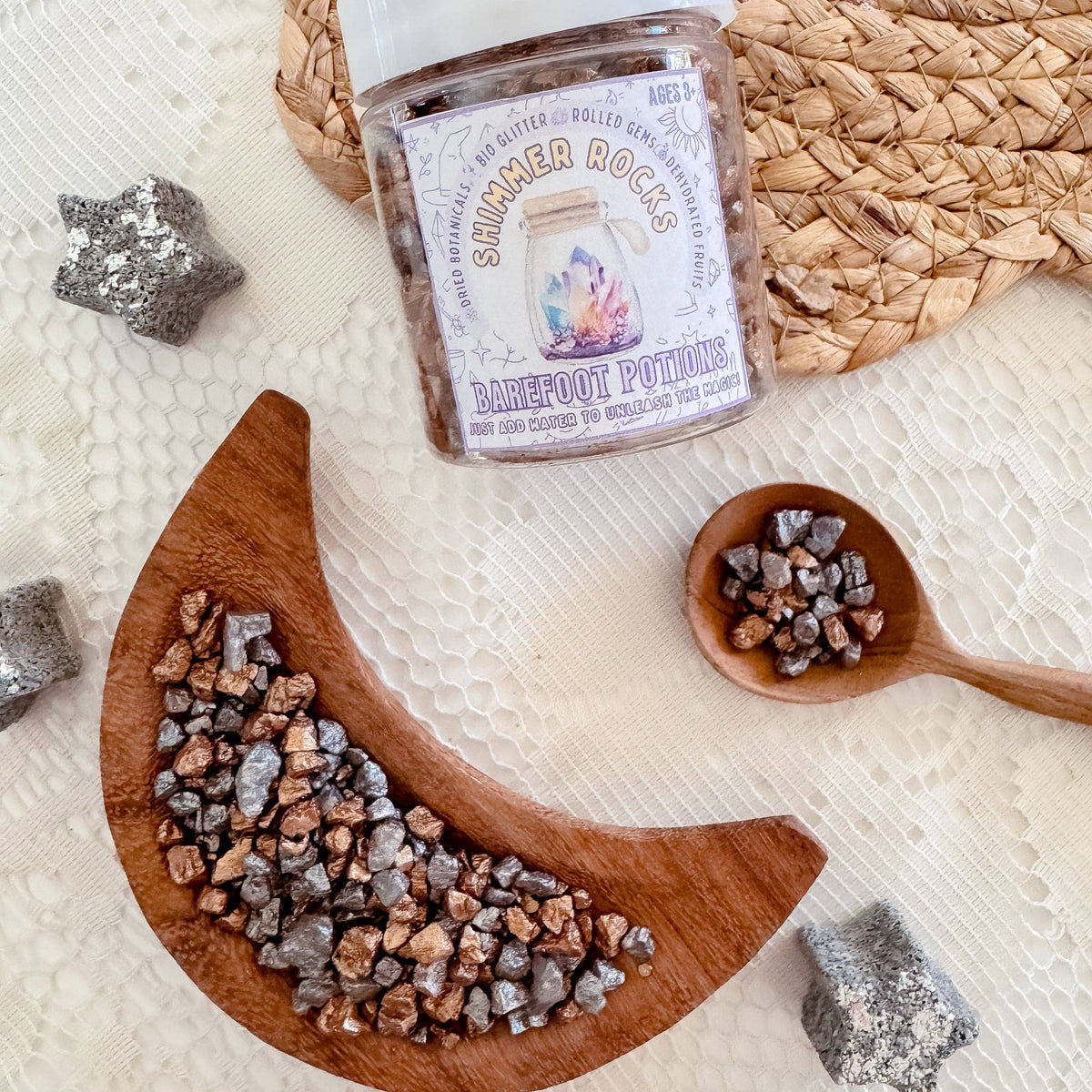 Barefoot Potions Shimmer Rocks - Shining Meteorites
