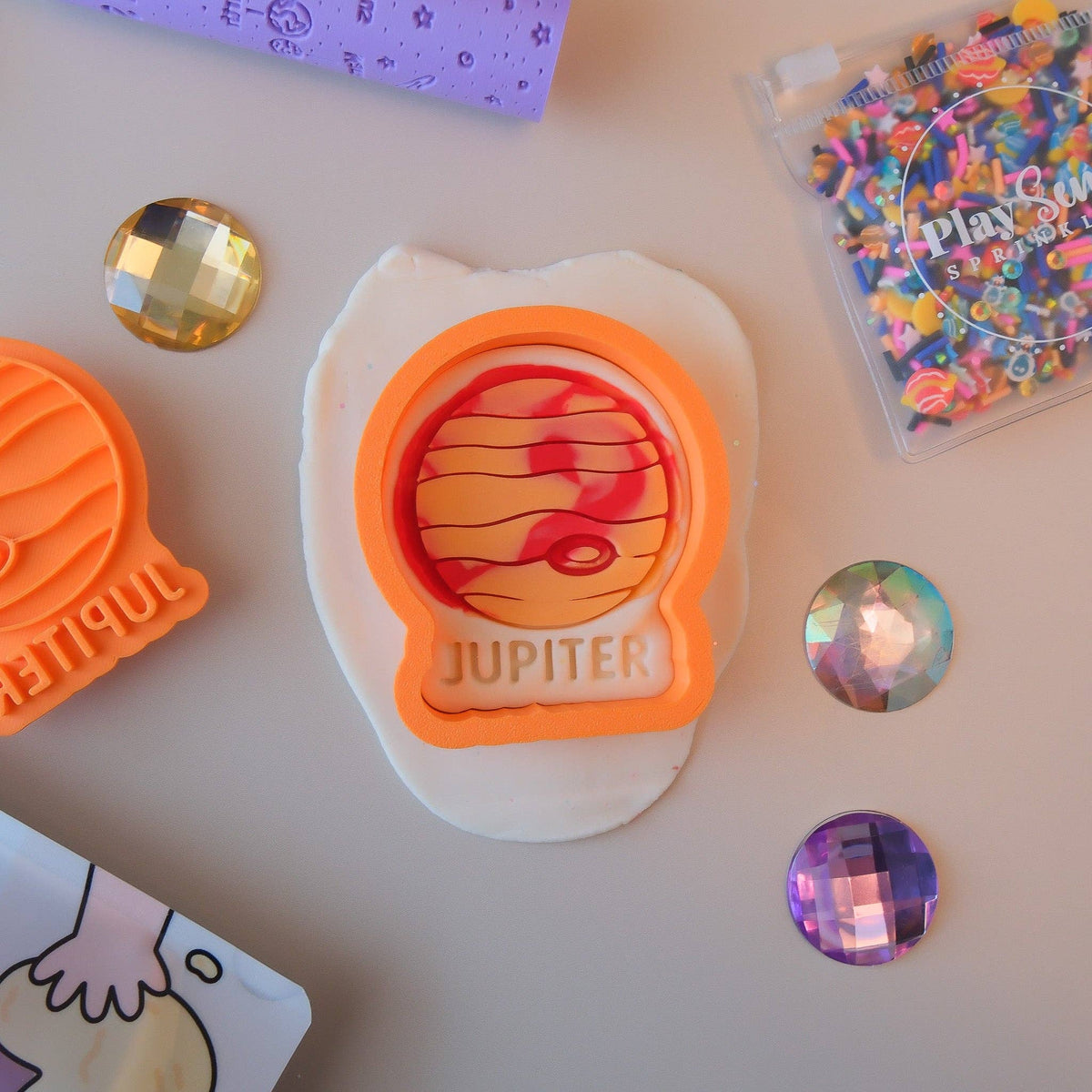 Play Sense - Eco Playdough Stamp | Limited Edition | Jupiter
