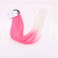 Mermaid Hair by Emma - Pre Braided Coral with Tinsel