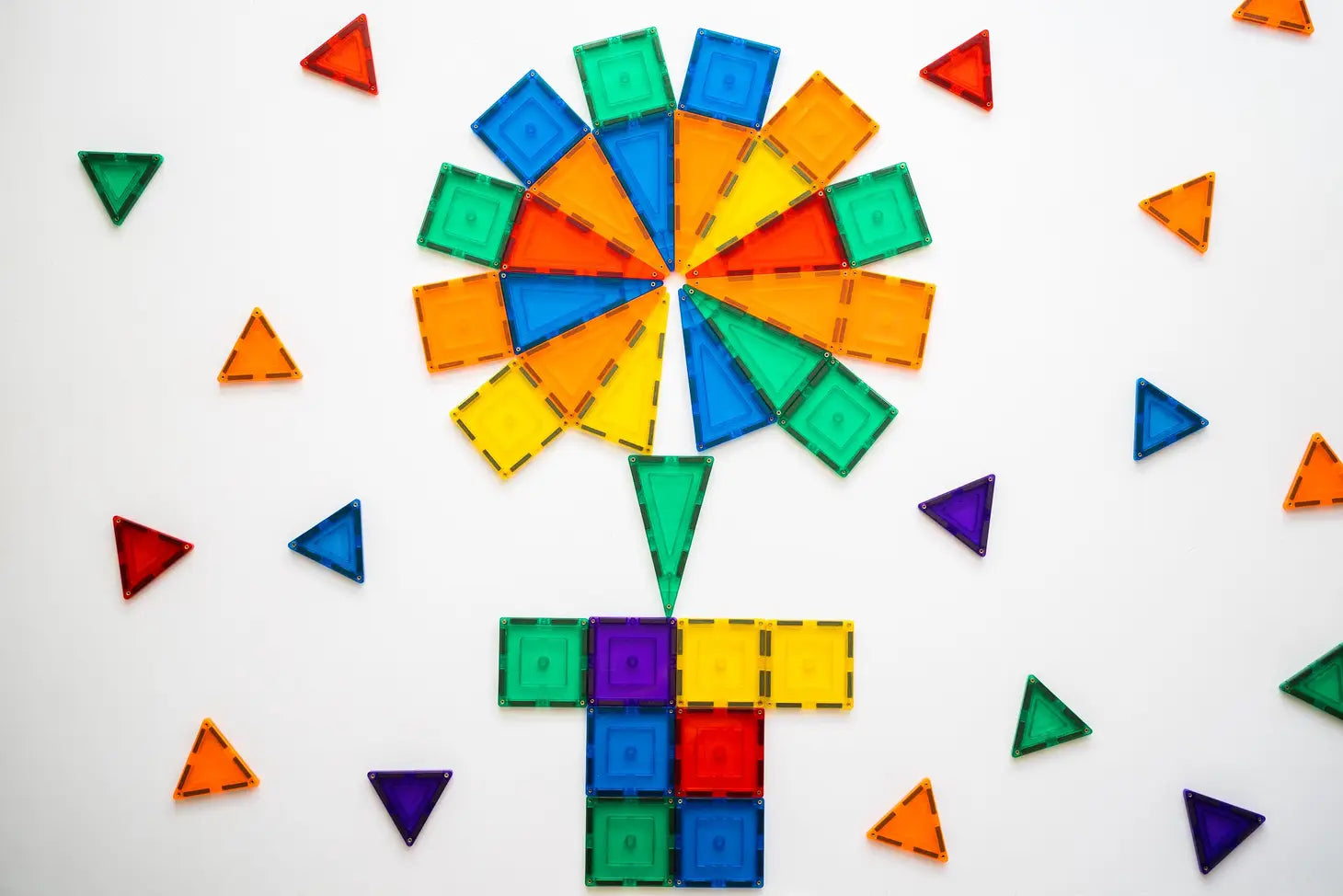 Learn & Grow Magnetic Tiles - Builders Pack - 110 piece set