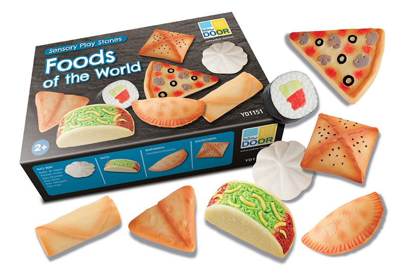 Yellow Door - Sensory Play Stones - Foods of the World