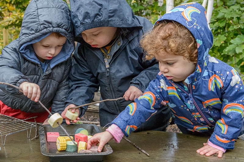 Yellow Door - Sensory Play Stones - Threading Kebabs