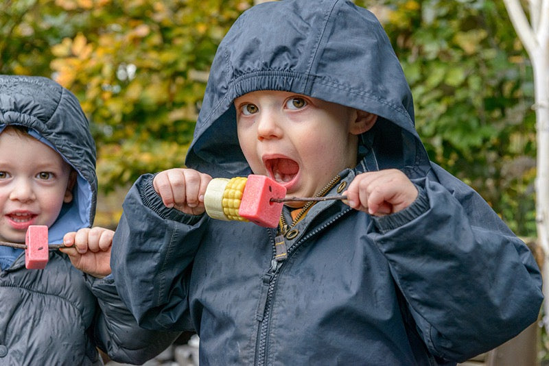 Yellow Door - Sensory Play Stones - Threading Kebabs
