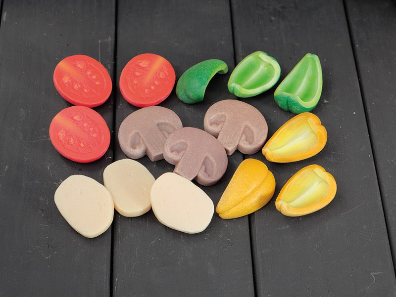 Yellow Door - Sensory Play Stones - Pizza Toppings