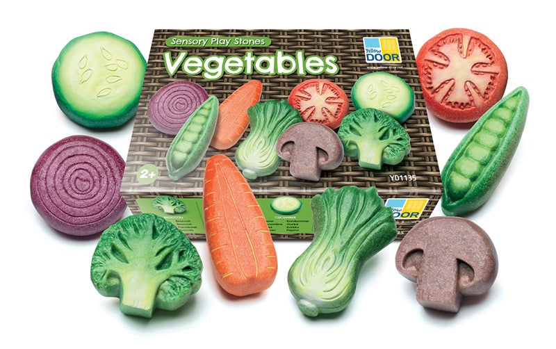 Yellow Door - Sensory Play Stones - Vegetables