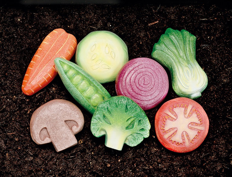 Yellow Door - Sensory Play Stones - Vegetables