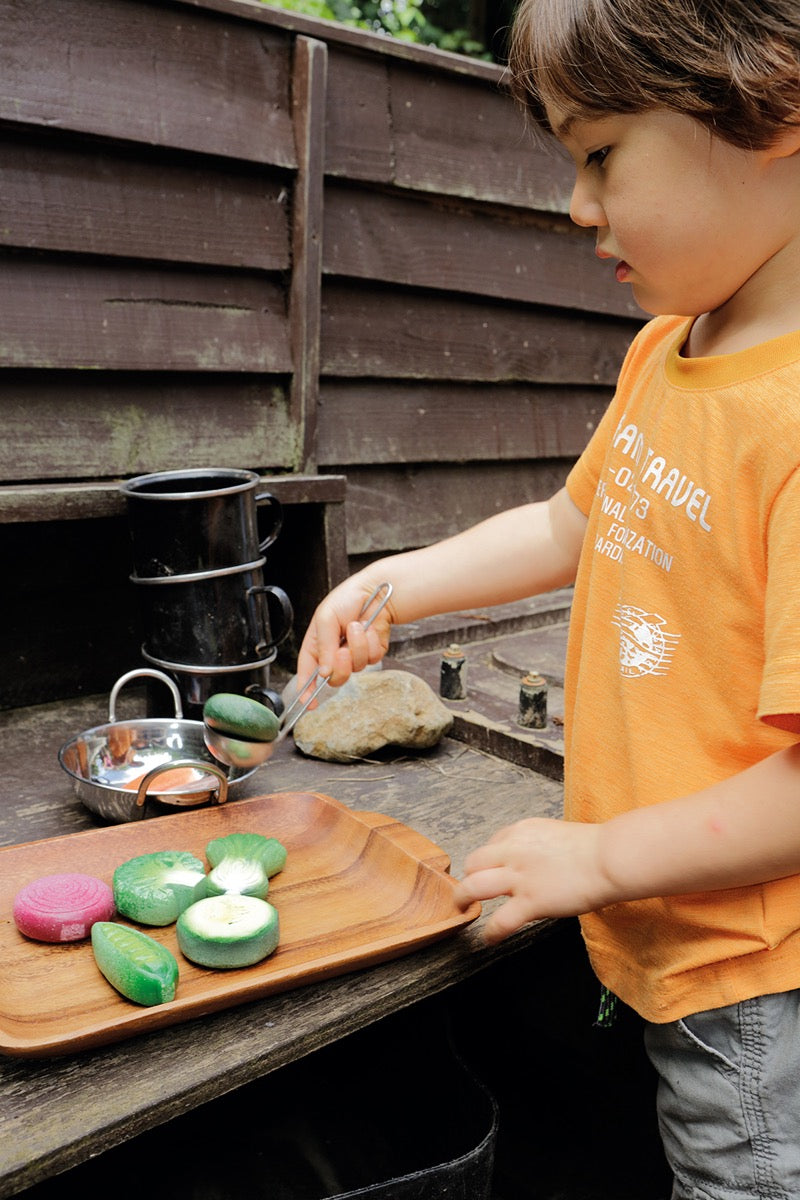 Yellow Door - Sensory Play Stones - Vegetables
