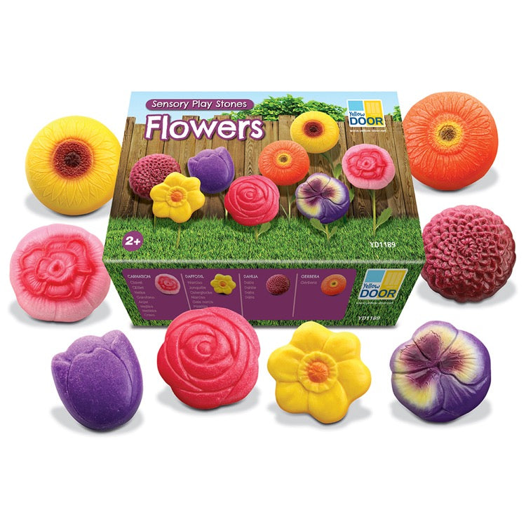 Yellow Door - Sensory Play Stones - Flowers