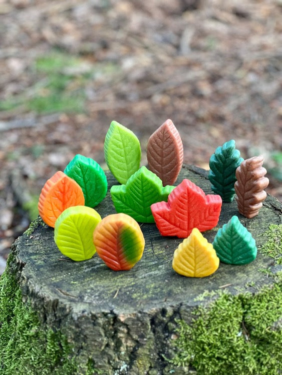 Yellow Door - Sensory Play Stones - Leaves