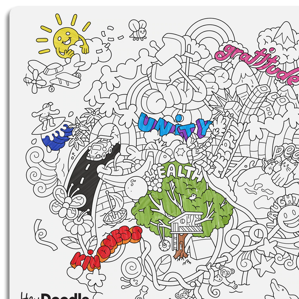 Ponder on these words of affirmations as you get lost in mindful colouring. Find all 8 of them and reflect on what they mean to you,