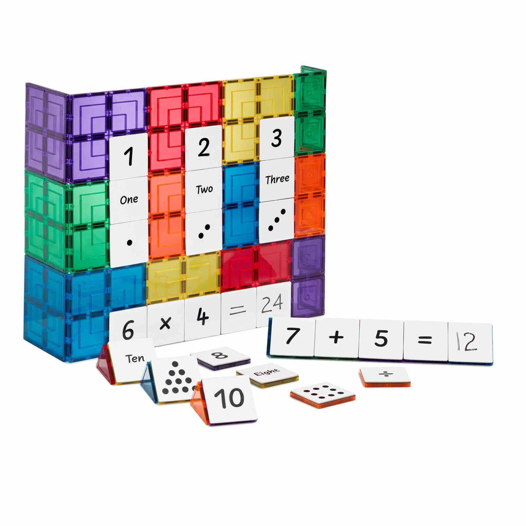 Learn & Grow Magnetic Tile Topper - Numeric Pack (40 Piece)