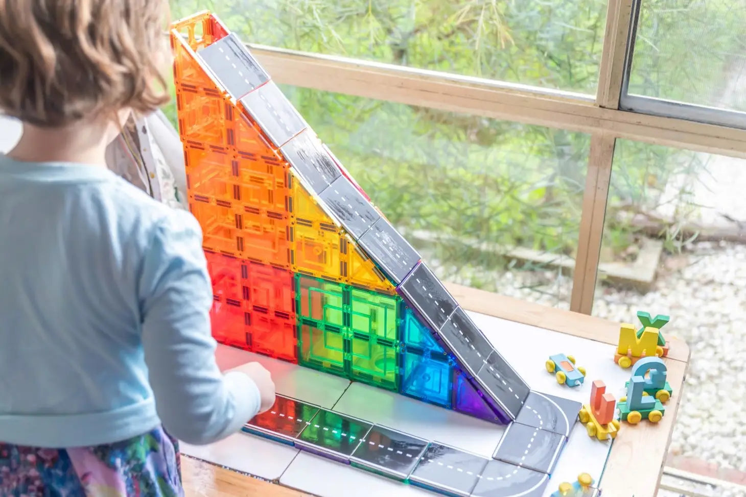 Learn & Grow Magnetic Tile Topper - Road Pack - 40pcs