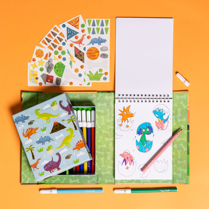 Tiger Tribe - Colouring Set - Dinosaurs