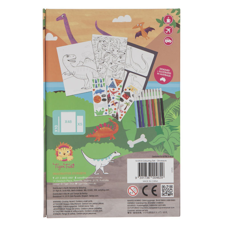 Tiger Tribe - Colouring Set - Dinosaurs