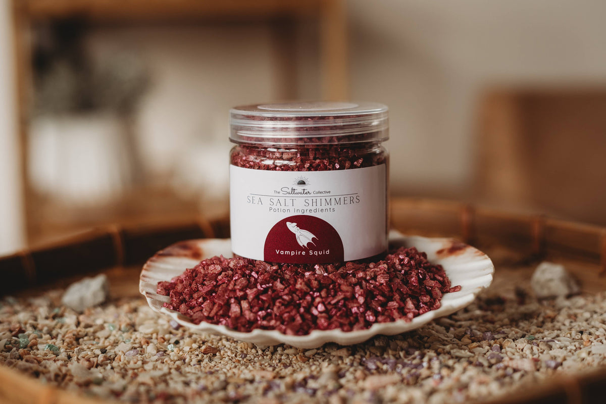 The Saltwater Collective - Vampire Squid - Deep Red Sea Salt Shimmers Small