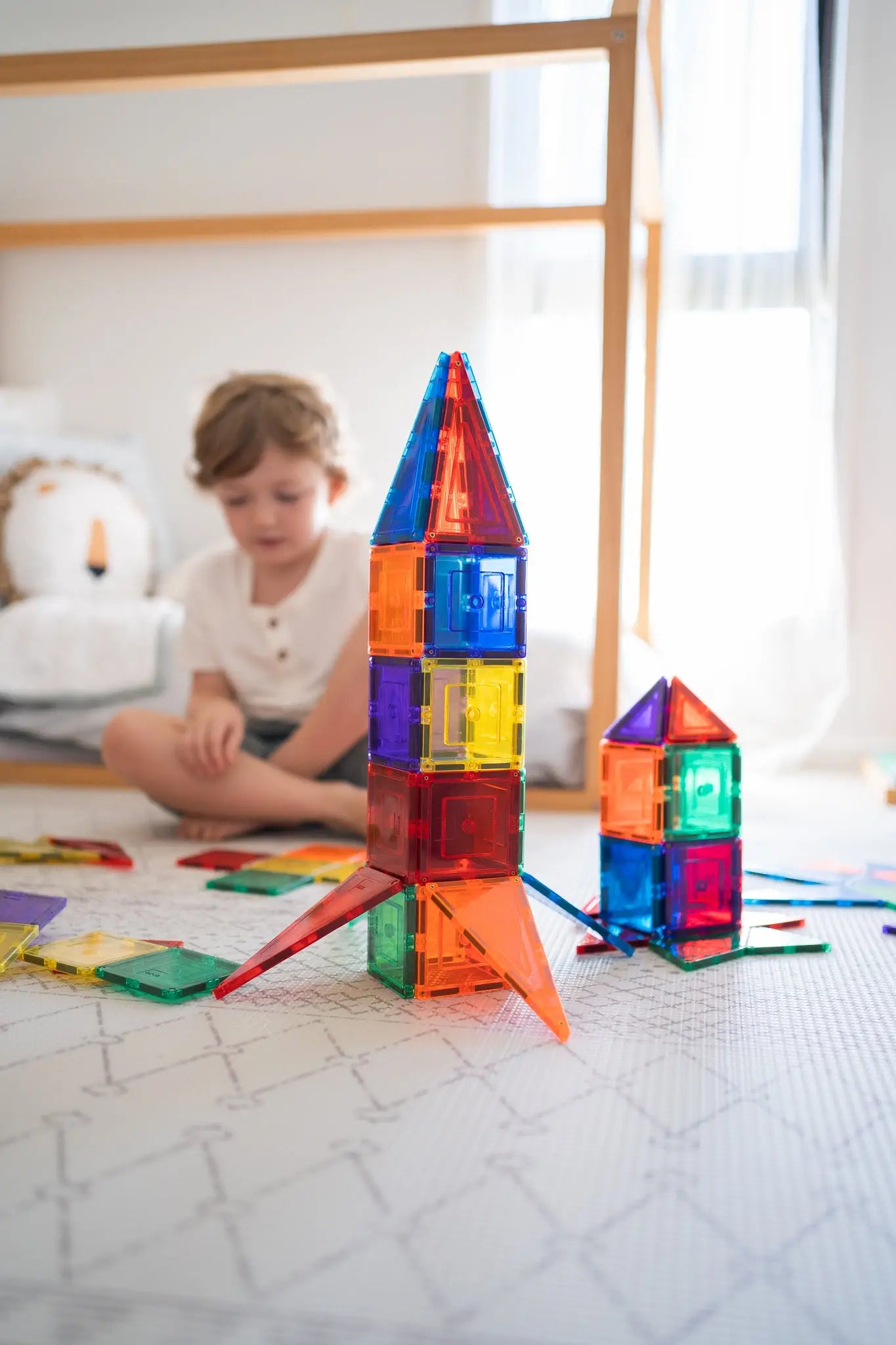 Learn & Grow Magnetic Tiles - Builders Pack - 110 piece set