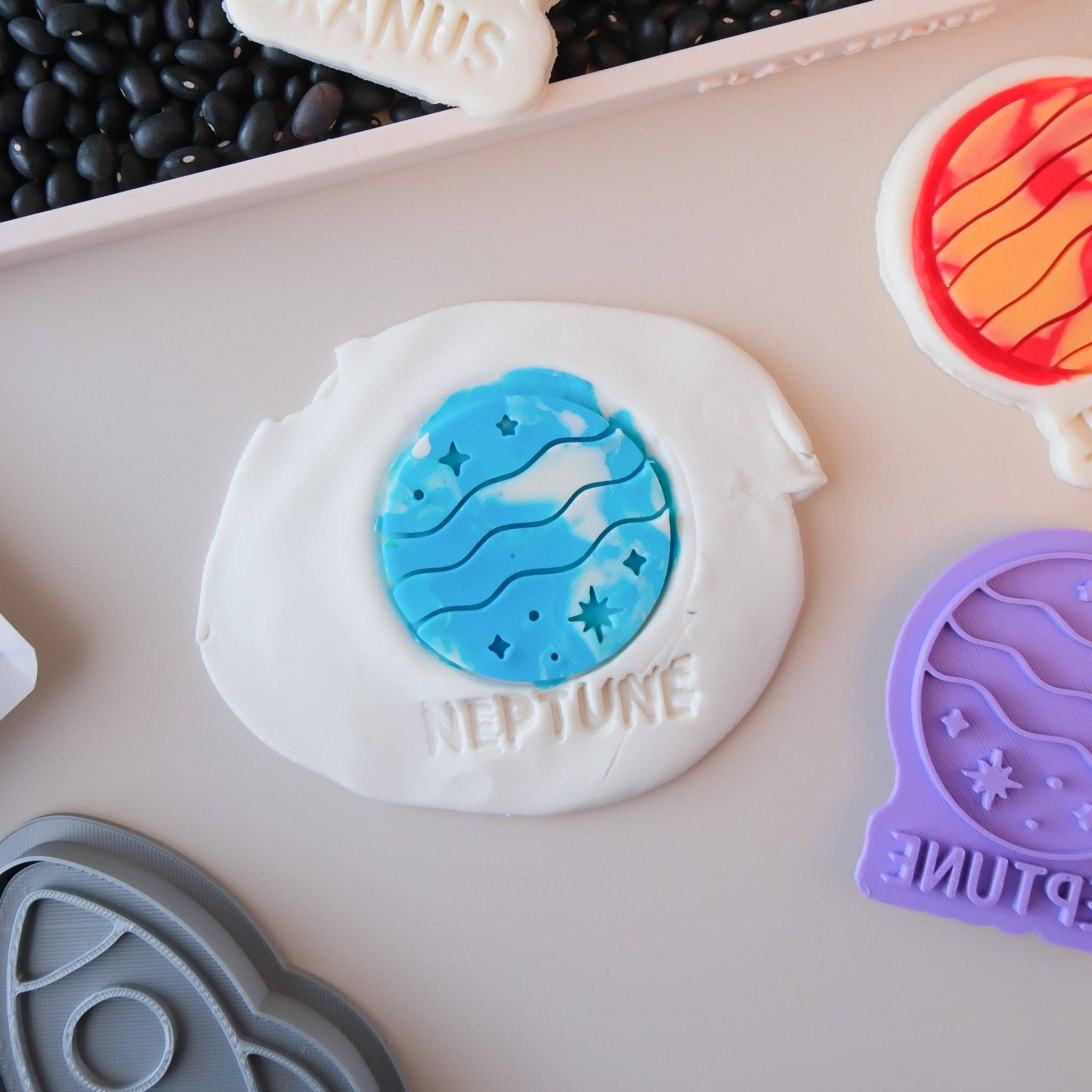Play Sense - Eco Playdough Stamp | Limited Edition | Neptune