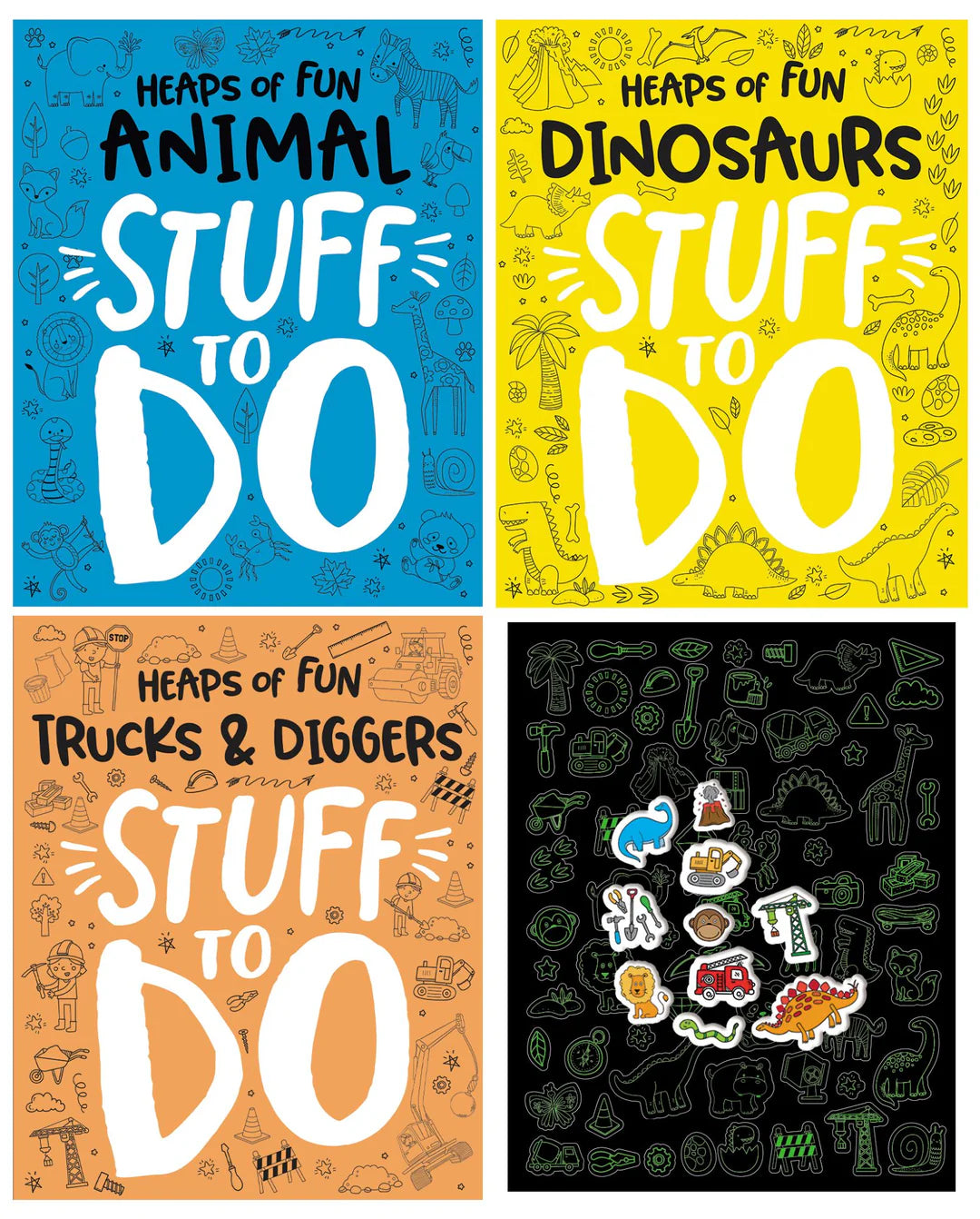 Book | Heaps of Fun Super-Charged Stuff to Do - Bubble Sticker Activity Case