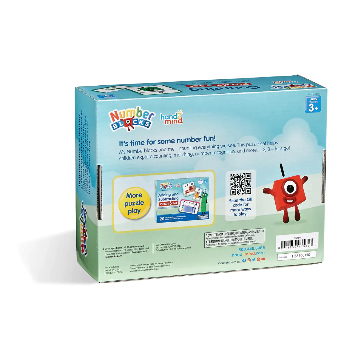 Hand2Mind - Numberblocks Adding and Subtracting Puzzle Set