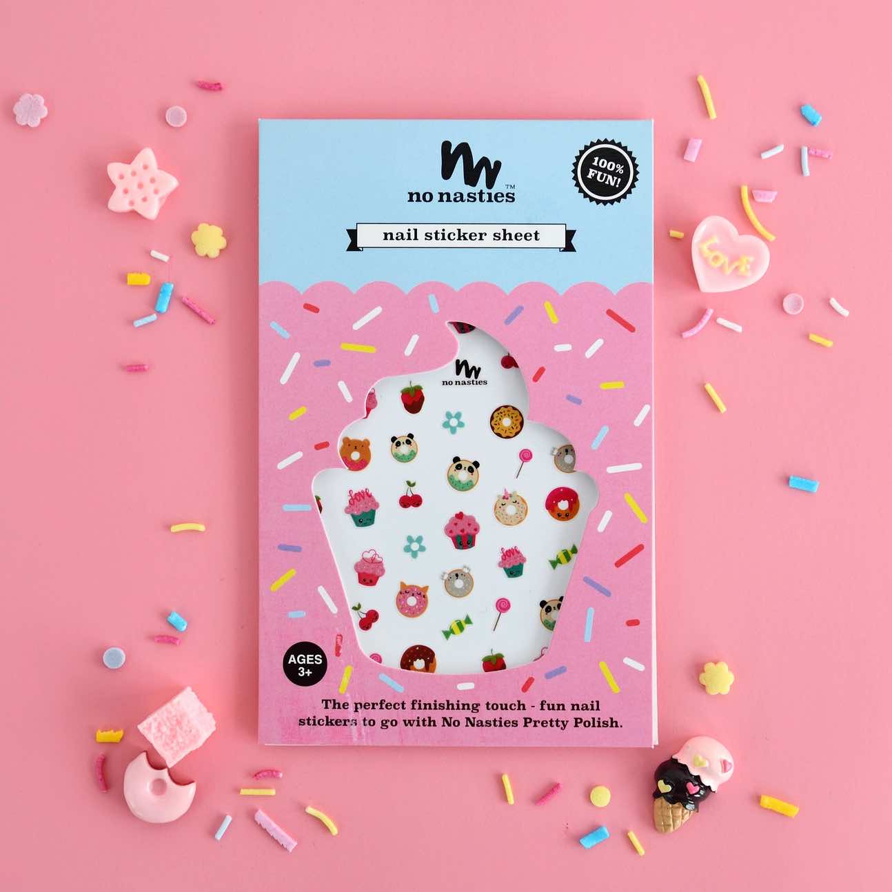 No Nasties Kids - Nail Sticker Sheet