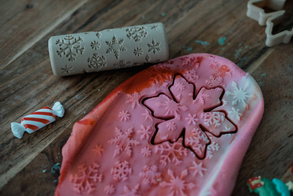 Kinfolk Pantry - Snowflake Roller - Eco Pattern Playdough Roller