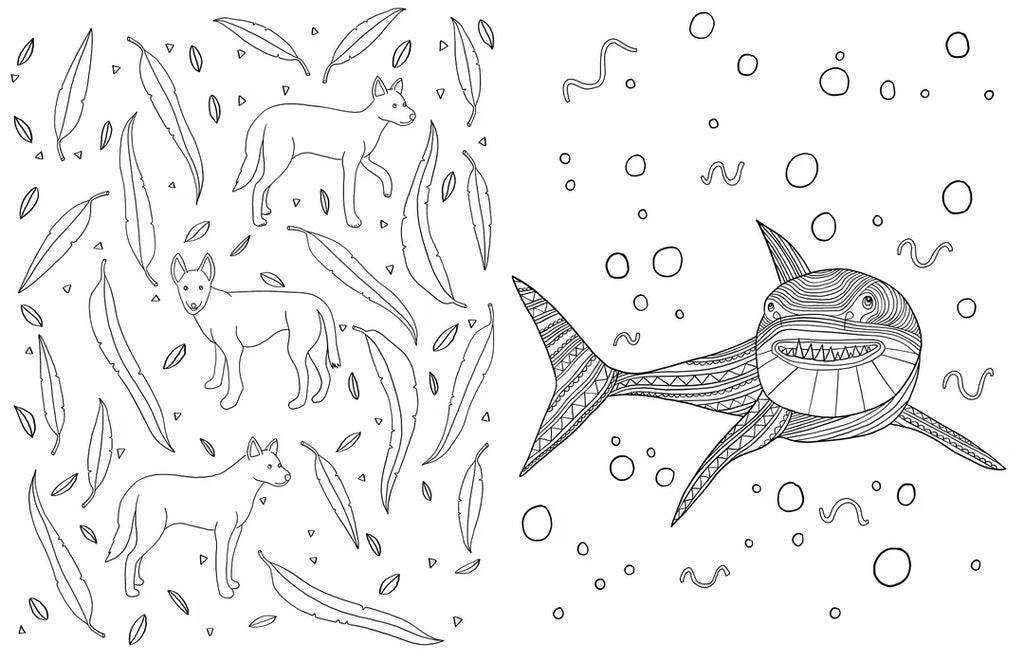 Book | Gem Sticker Colouring Book - Australian Animals